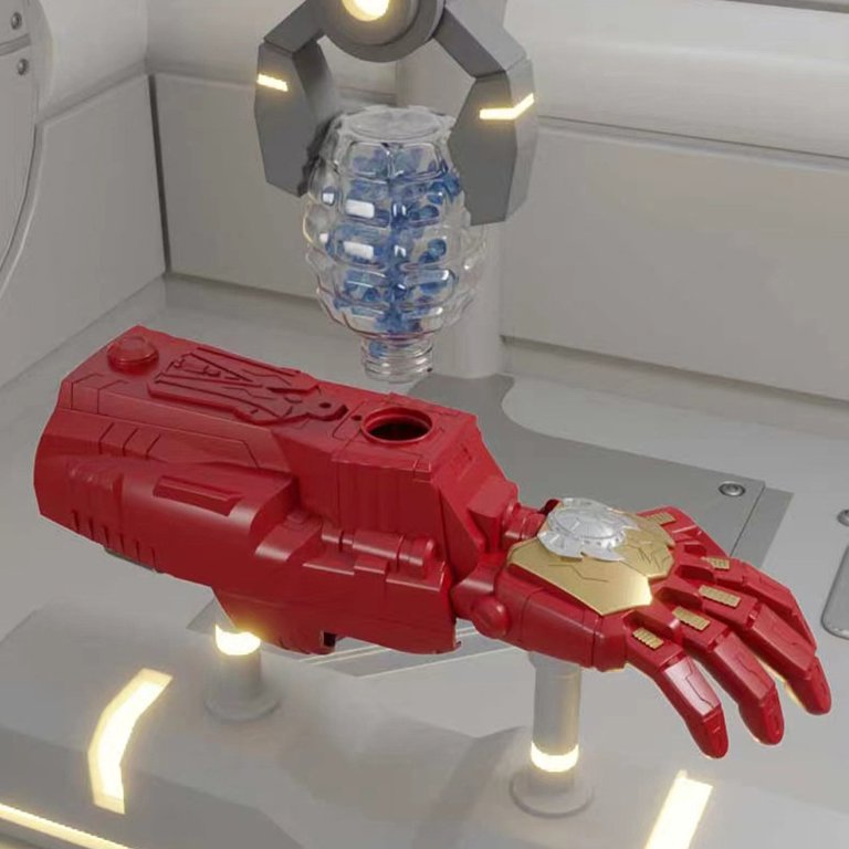 🦸‍♂️💥Brazo Iron Man Lanzador Hidrogel - Robotico