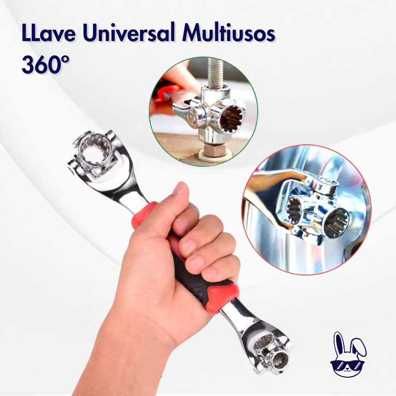 Llave Hexagonal 48 en 1 Multiusos Giratoria Universal 360, imprescindible para cualquier tarea de reparación